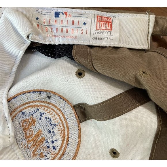 American Needle Genuine Merchandise New York Met Baseball Cap Hat Brown #00476 - Picture 11 of 11